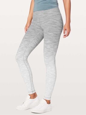 Lululemon Wunder Under High-Rise Tight (Ombré Melange) Full On Luon 28” EUC
